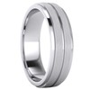 Heavy Solid Sterling Silver 6mm Unisex Wedding Band Comfort Fit