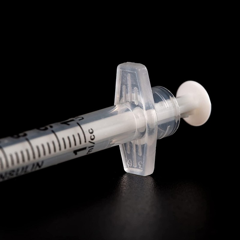 ZVF 50 Pack 1ml 0.3x8mm Plastic Multiple Uses Measuring Tools,