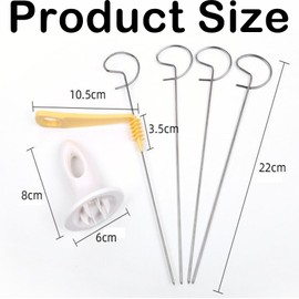 1 Set Potato Spiral Cutter, Spiral Cutter, Vegetable Spiralizer, Cutter Spiral for Potato Tower BBQ Party, for Slicing of Vegetable and Fruit Manual Spiral, Kitchen Accessories Tools