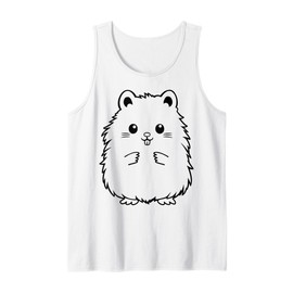 Cute Adorable Hamster Funny Face Furry Friend Tank Top