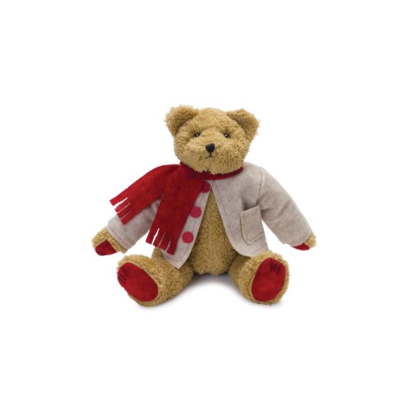 Melrose 86354 Teddy Bear with Coat, 14-inch Height, Polyester
