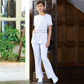 Nursley Active Stretch Neo Low Waist Jacket, Stretch, Medical Coat, Nursing, Beauty, Beauty Spa, Uniform, Women's, white