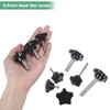 M METERXITY 6pcs Star Clamping Knobs for Machinery Electronics Furniture