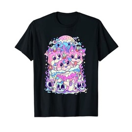 Kawaii Pastel Goth Cute and Creepy Cerberus Three Headed Dog Men Women T-Shirt