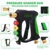 DUSICHIN Short Pressure Washer Gun with Foam Cannon,Dual Connector Accessory,