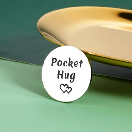 Raddimelo Pocket Hug Coin, Valentines Gifts for Teenagers Daughter Son, Inspirational Valentines Birthday Gift for Daughter Son from Mom Dad, Gifts for a College Female Student, Dorm Room Essentials