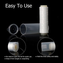 Yerleomit 200 m Transparent Fishing Line, 0.15 mm Nylon Fishing Line, Nylon Thread, Transparent Tear-Resistant Fishing Lines, Nylon Line, Fishing Tendon for Sea Fishing, Bait, Fishing Accessories