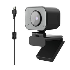NOVAKA Cámara Web 4K, Micrófono Integrado con Cancelación de Ruido, Sensor CMOS, Enfoque Automático Rápido, USB Plug&Play, para Streaming, Clases, Reuniones