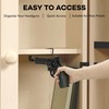 LOIUO 2 PCS Gun Rack Pistol Hangers for Gun Safe