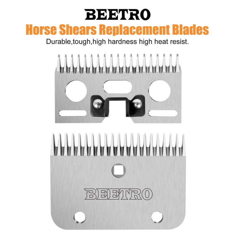 BEETRO 19 and 21 Teeth Horse Shears Replacement Blades, Professional