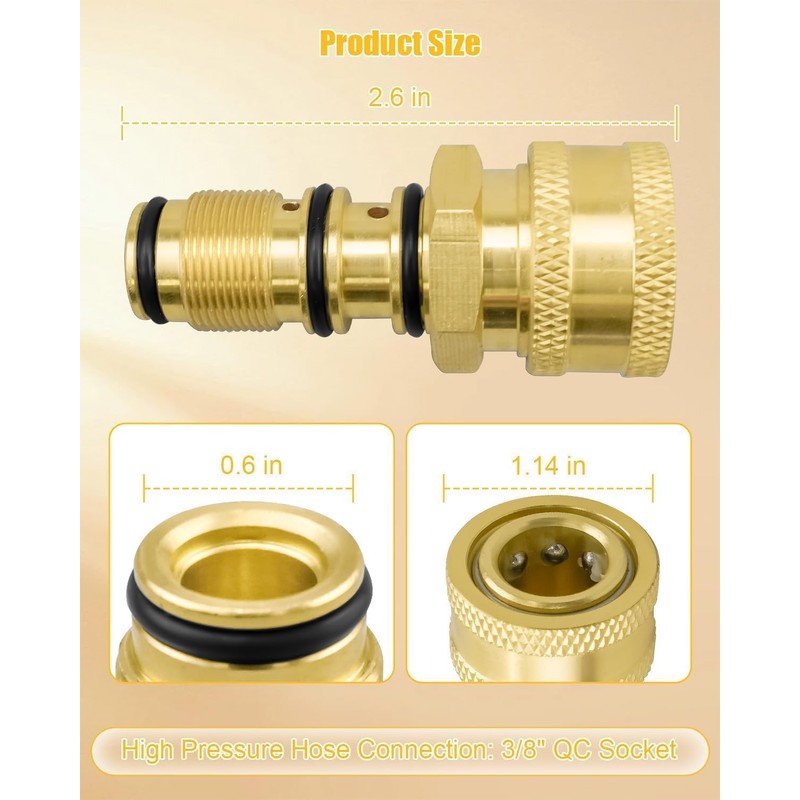 7110331 Water Outlet Kit Compatible with Cleaning Pump Models 530006