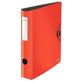 Leitz 100 Quality Folder 180° Active Solid Slim Light red