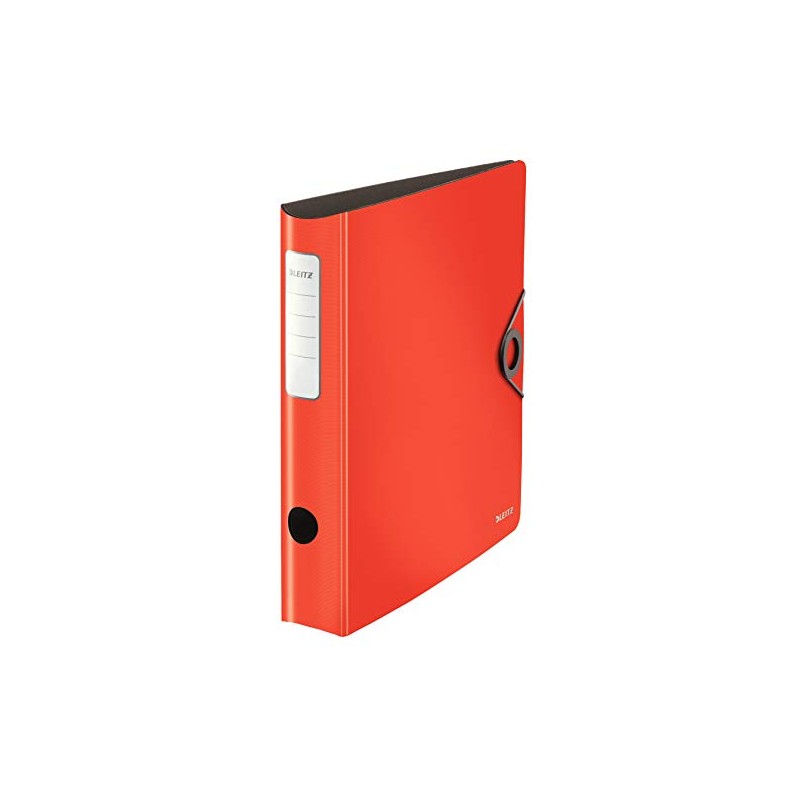Leitz 100 Quality Folder 180° Active Solid Slim Light red