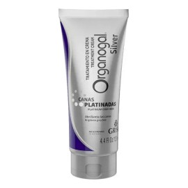 2 Pza Tratamiento Para Cabello Grisi Organogal Silver Canas                                                                                           