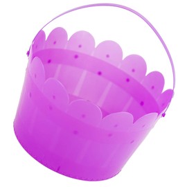 VFM - Purple Easter Bucket With Handle Egg Hunt - Fun Easter Activity 12.5cm x 17cm