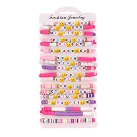 HONGKEIE Friendship Bracelet Speak Now Fearless Bracelet Album Inspired Bracelet for Concert Outfit Gifts (18PCS)