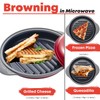 MACONEE Microwave Grill Pan | Microwave Griller, Griddle & Crisper