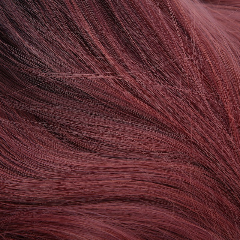 Women's Wig Long Pink Wavy Synthetic Hair Heat Resistant Cosplay