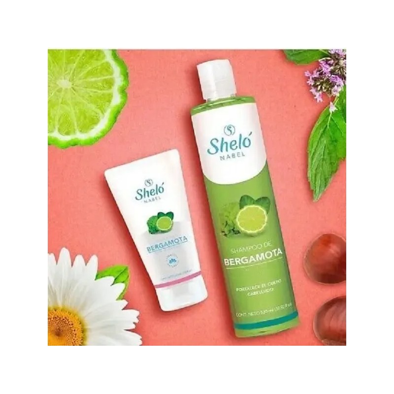 Shelo Kit Shampoo + Tonico De Bergamota, Cabello Y Barba