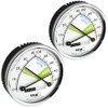 TFA Dostmann Thermo Analogue Thermometer Hygrometer with Metal Ring, Humidity