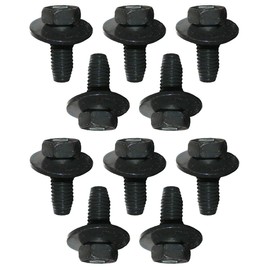ONIZZBAND 10 Pcs 12mm Top Front Skid Plate Bolts for Toyota Tacoma 4Runner FJ Tundra Land Cruiser and More, Black, M