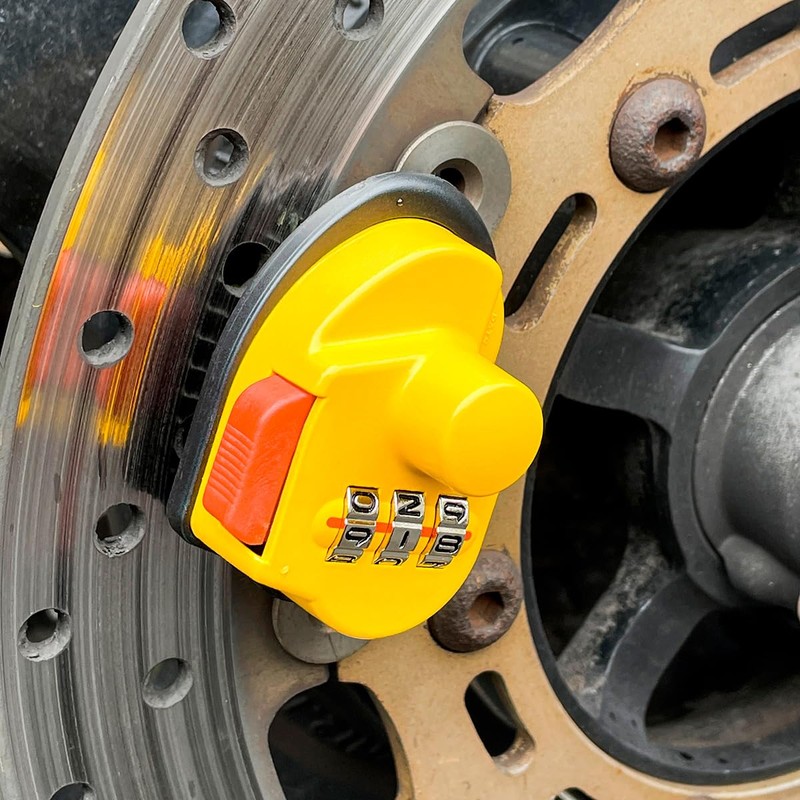 Komine LK-127 Reminder Dial Disc Lock Yellow Free
