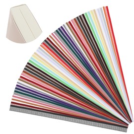 48 Pcs Book Binding Materials 11.8x0.5 Inch Book Binding Headbands Endbands Long Medium Cotton Book Headband Book Binding Kit Cotton Book Headband Bookbinding for Beginners Bookbinding Book Decor