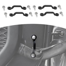 RT-TCZ for Jeep Wrangler JK JL JT Door Limit Strap Footman Loop Bracket with Torx Screws 4 PCS