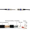HTRUIYATY XLR Male Cable To 6.35 mm 1/4 inch TS