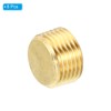 PATIKIL 3/8" NPT Brass Hex Countersunk Plugs, 12 Pack Counter