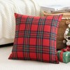 OTOSTAR Christmas Scottish Plaid Throw Pillow Cover Decorative Check Tartan