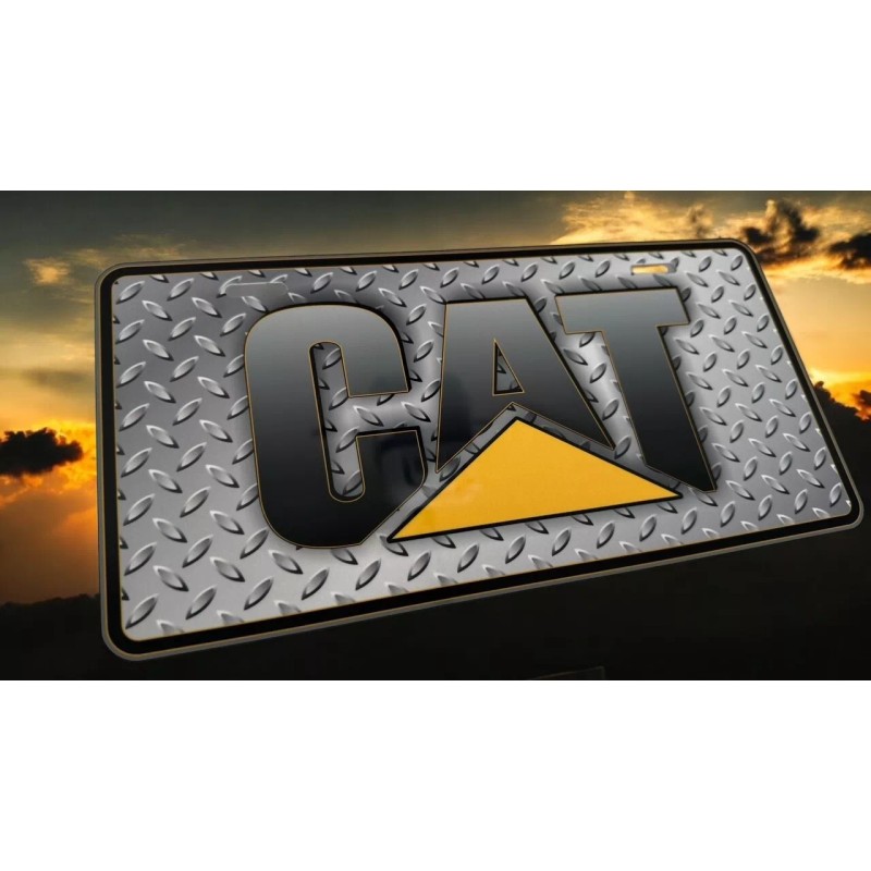 Caterpillar Cat Aluminum Sublimation .045" (1.12mm) License Plate
