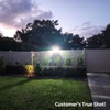 intelamp Solar Flood Lights Outdoor Waterproof, 6000mAh 1200LM Solar Powered