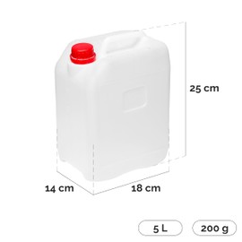 Garronda Water Canister Camping BPA-Free Food Safe Water Container Canister 5L Water Tank Camping Accessories Outdoor Camping Water Canister 5L Pack of 2 White GD-0082