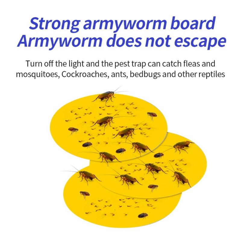 Flea Capture Trap Light Bulbs with 5 Sticky Pads Flea