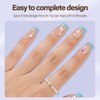 Misssix XBASICTIPS French Tip Press On Nails, 300Pcs French Gel