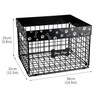 Dog Toy Basket, Metal Large Dog Toy Box, Foldable wire