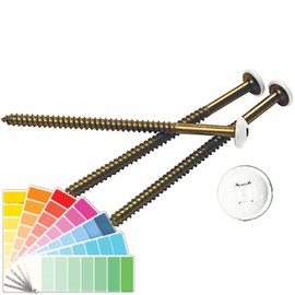3" Painted Screws for Vinyl Shutters, 030 Paintable (4/Bag)