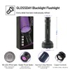 GLOSSDAY UV Flashlight Black Light, 100 LED Black Light Flashlight