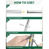 Zuplo Lawn Aerator Tool, Manual Core Plug Aerator with 4