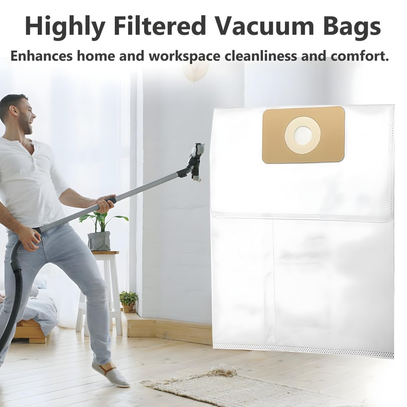 4 Pack Premium Central Vacuum Bags Compatible with Nuera Filtre