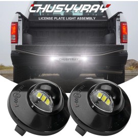 CHUSYYRAY Pair LED License Plate Tag Lights For Ford F 150 F 250 F 350 F 450 Super Duty