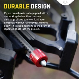 TenPoint Crossbow Discharge Arrow - Includes 20” Carbon Arrow with Alpha-Nock HP, HP Aluminum Bushing, Discharge Collar & Field Tip