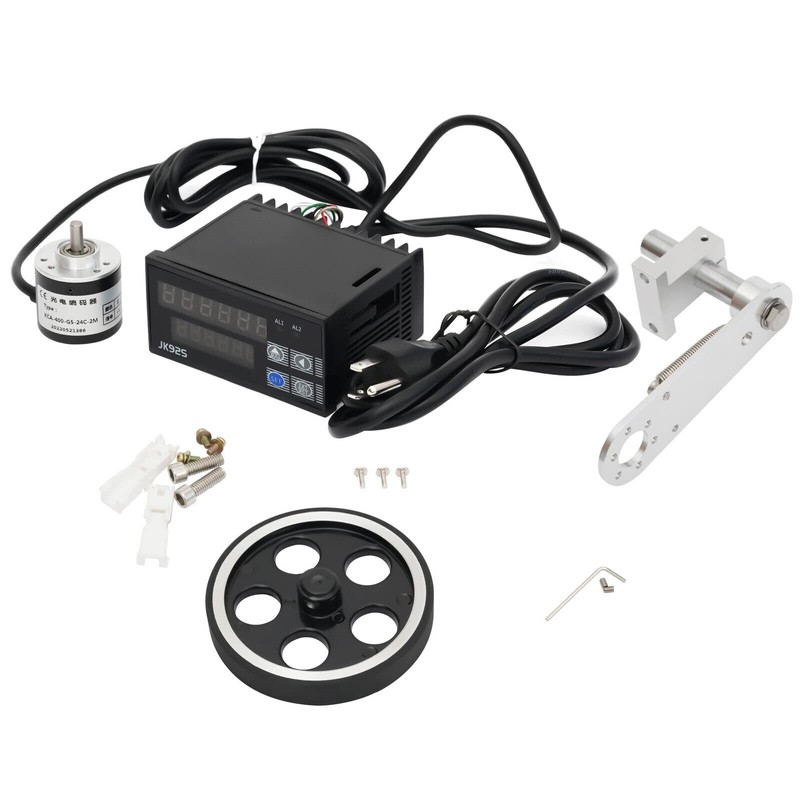 Digital Length Meter Counter w/Display & Wheel Sensor, Dual Relay