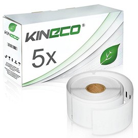 5 Large Shipping Labels Rolls Compatible with Dymo 99012 for Dymo LabelWriter 450 Twin Turbo, Labelwriter 400 Twin Turbo, 310, 320, 330 Series Turbo, SE450 - 260 Labels (1300) 36 x 89 mm
