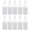 SUPVOX 10pcs 100ml Squeeze Bottles with Leak Proof Caps for