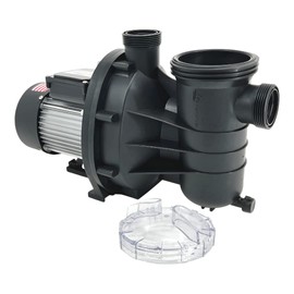 FibroPool 0.5HP Swimming Pool Pump for Above Ground Pools - 1/2 Horsepower - Designed and Assembled in USA - Hose Adapters Included - High Efficiency Single Speed Motor With Clear Top Lid - ABG050