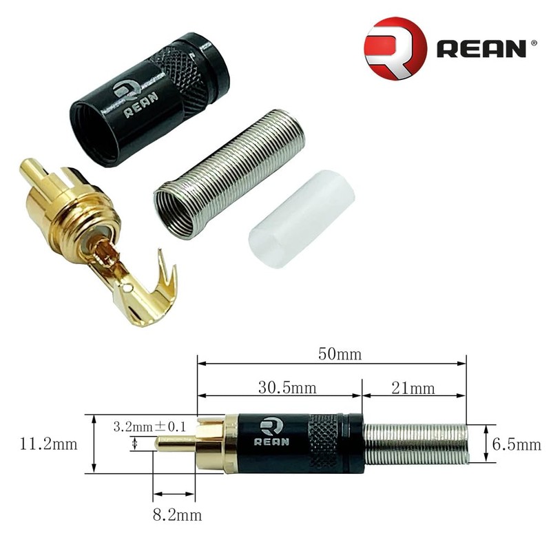 RCA Plug REAN NYS366BG (Black)