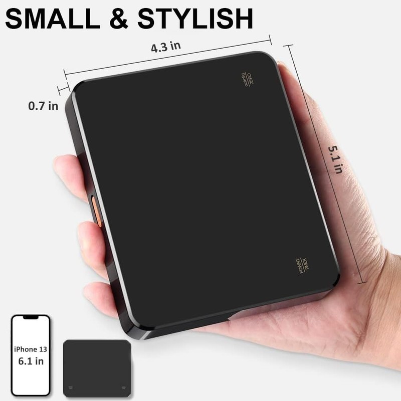 OBEST Báscula de Café con temporizador, Báscula Digital Precisa para