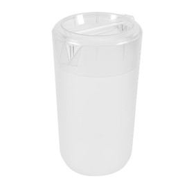 STOBAZA Large Capacity Transparent Juice Pitcher with Lid Measuring Jug for Cold Water Tea and Beverages for Parties and Gatherings